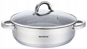 Hrnec nízký nerezový indukce plyn 6,0L 28 cm Klausberg KB-7174