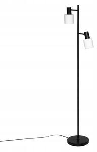 STOJACÍ LAMPA KOVOVÁ ČERNÁ 143 cm LAMPA DO OBÝVÁKU MODERNÍ