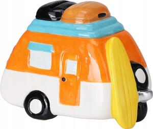 Pokladnička TravelFun 15×10×9,8 cm , retro karavan