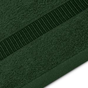 Bavlněný ručník Tmavě zelený MADDY - 70x130