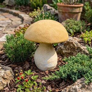 Dekorace hřib 21 cm z umělého pískovce