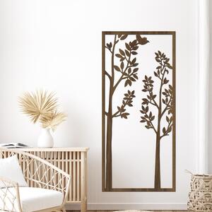 Dřevo života | Dřevěná dekorace strom LONG | Rozměry (cm): 18x40 | Barva: Šedá