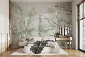 Fototapeta Jemná zeleň v jemném botanickém designu, Přírodní fototapety, Populární fototapety, w03201v2 - Tapeko.co.cz
