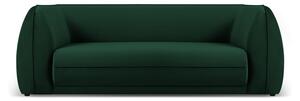 Zelená sametová pohovka 225 cm Lando – Micadoni Home