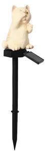 APT ZD119C Zahradní solární lampa kočka