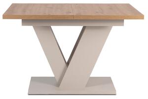 JAKS Rozkládací jídelní stůl Clark 120–160 cm dub Artisan / kašmír