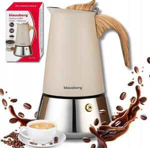 Nerezový kávovar na espresso 600ml 12 šálků Klausberg