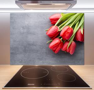 Panel do kuchyně Červené tulipány pksh-99719823