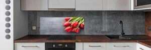 Panel do kuchyně Červené tulipány pksh-99719823