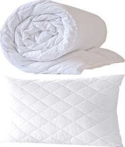 Top textil Set - polštář a přikrývka Bílý 140x200,70x90