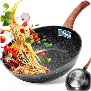 Vilde Granitová pánev wok BLACK&WOOD 28 cm