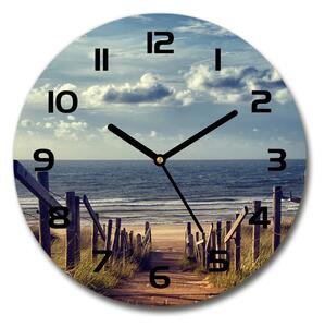 Skleněné hodiny kulaté Stezka na pláž pl_zso_30_c-f_105624494