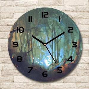 Skleněné hodiny kulaté Mytický les pl_zso_30_c-f_105744602