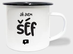 Hrnek Já jsem šéf - smalt
