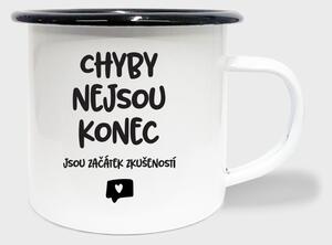 Hrnek Chyby nejsou konec, jsou začátek zkušeností - smalt