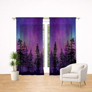 Záclona Polární záře Aurora: 2ks 150x250cm