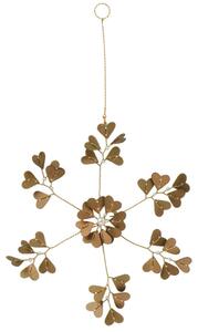 Ib Laursen Vánoční ozdoba Snowflake - Brown IBL428