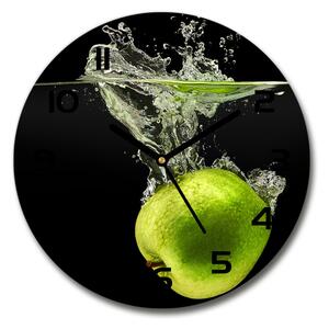 Skleněné hodiny kulaté Zelená jablka pl_zso_30_c-f_122126544