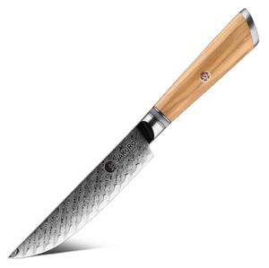 Steakový nůž z damaškové oceli SaKuRo Olive 12,7 cm
