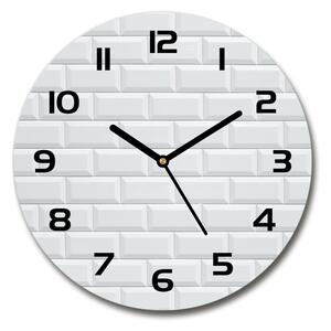Skleněné hodiny kulaté Keramická stěna pl_zso_30_c-f_123731668