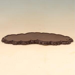 E-bonsai Plastový podstavec pod bonsai 33 x 19 x 1,5 cm hnědá