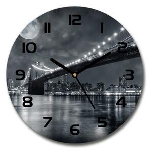 Skleněné hodiny kulaté Brooklynský most pl_zso_30_c-f_15676398