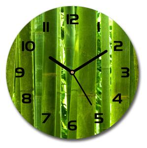 Skleněné nástěnné hodiny kulaté Bambus pl_zso_30_c-f_17587007