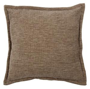 Polštář z mačkaného sametu Crinkled velvet taupe – 45*45*6 cm - Mars & More