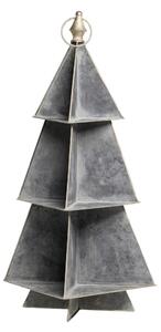 Šedý antik kovový vánoční stromek – 25*25*67 cm - Chic Antique