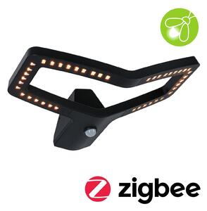 P 94791 LED venkovní nástěnné svítidlo Smart Home Zigbee 3.0 Alara pohybové čidlo IP44 hranaté 375x270mm 3000 - 2200K 10W 230V antracit kov - PAULMANN