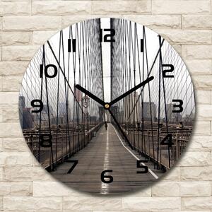 Skleněné hodiny kulaté Brooklynský most pl_zso_30_c-f_24812504