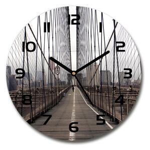 Skleněné hodiny kulaté Brooklynský most pl_zso_30_c-f_24812504