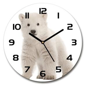 Skleněné hodiny kulaté Polární medvídek pl_zso_30_c-f_42045391
