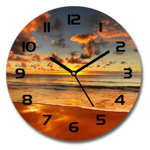 Skleněné hodiny kulaté Australská pláž pl_zso_30_c-f_40275478