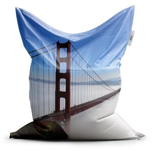 Sablio Sedací vak Classic Golden Gate v mlze - 150x100 cm