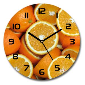 Skleněné hodiny kulaté Půlky pomerančů pl_zso_30_c-f_49786536
