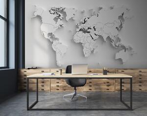 Fototapeta Mapa světa, Fototapeta s mapou světa, Populární fototapety, u50398 - Tapeko.co.cz