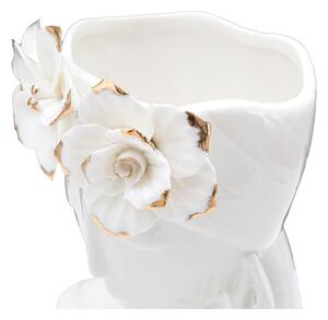 Bílá porcelánová váza Mauro Ferretti Young Woman