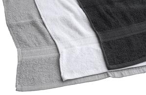 Ručník BIBAZ 50x100 cm, světle šedý, 100% bavlna