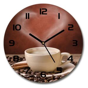 Skleněné hodiny na stěnu Aromatická káva pl_zso_30_c-f_54277714