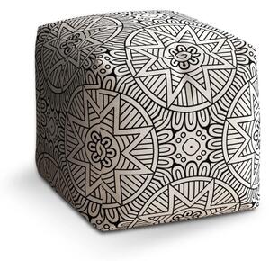 Sablio Taburet Cube Hvězdy mehendi - 40x40x40 cm