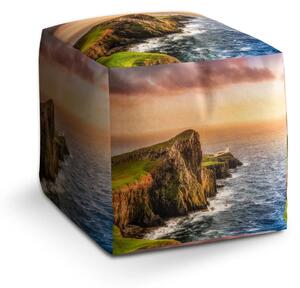Sablio Taburet Cube Skalnaté pobřeží - 40x40x40 cm