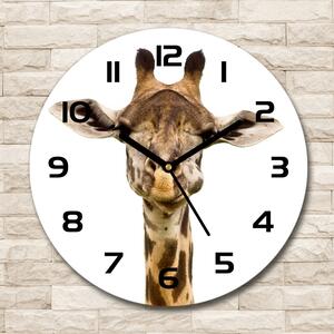Skleněné nástěnné hodiny kulaté Žirafa pl_zso_30_c-f_53003309