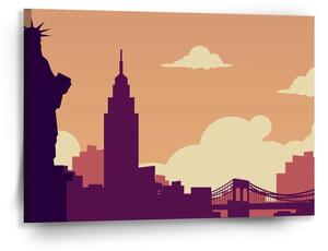 Sablio Obraz New York Socha svobody Art - 90x60 cm