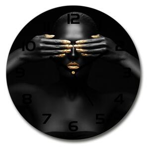 Skleněné hodiny kulaté Žena v černém pl_zso_30_c-f_56248065