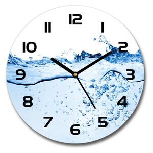 Skleněné nástěnné hodiny kulaté Voda pl_zso_30_c-f_57954146