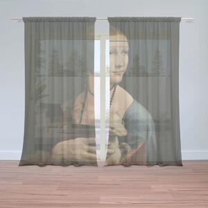 Sablio Záclony Dáma s hranostajem - Leonardo da Vinci: 2ks 150x250cm