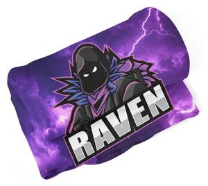 Sablio Deka FORTNITE RAVEN Fialová bouře - 150x120 cm