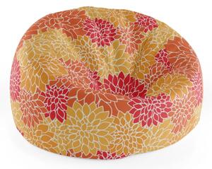 Sablio Sedací vak Cocoon Barevné květiny - 75 x 45 x 35 cm
