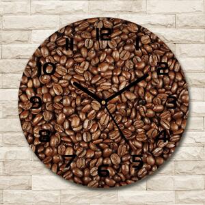 Skleněné hodiny kulaté Zrnka kávy pl_zso_30_c-f_61382214